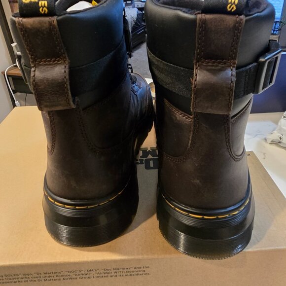 Dr. Martens Combs Leather Brown Military Combat Boots RARE SZ 12 MENS 27804201 - Picture 7 of 16